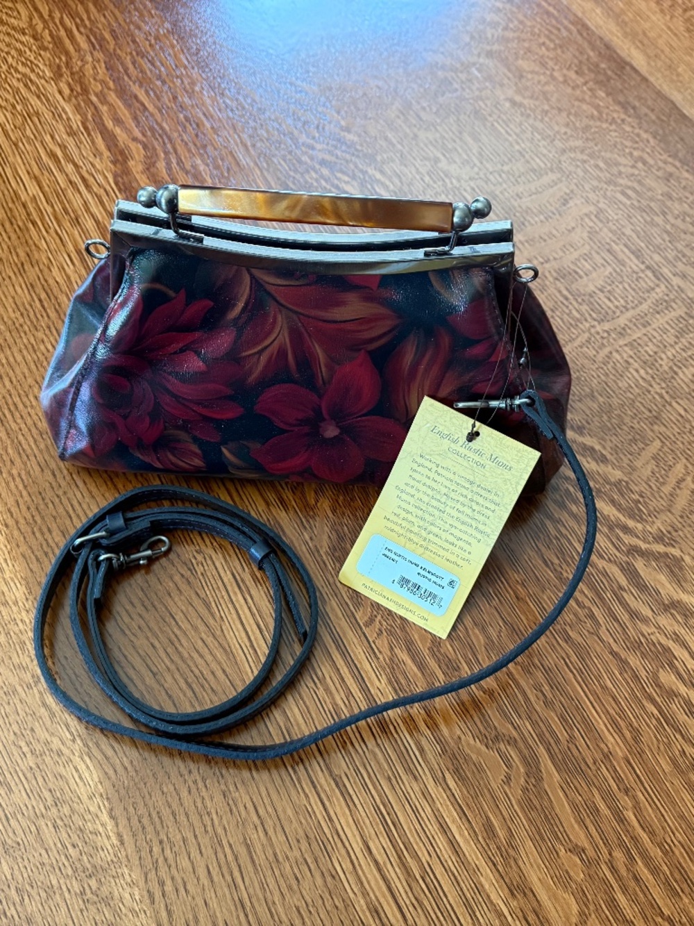 NWT Patricia Nash Rustic Mums Kelmscott Purse